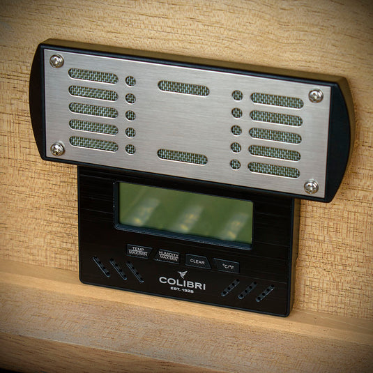 Colibri Quasar Desktop Humidor Blue 40-45 Cigars