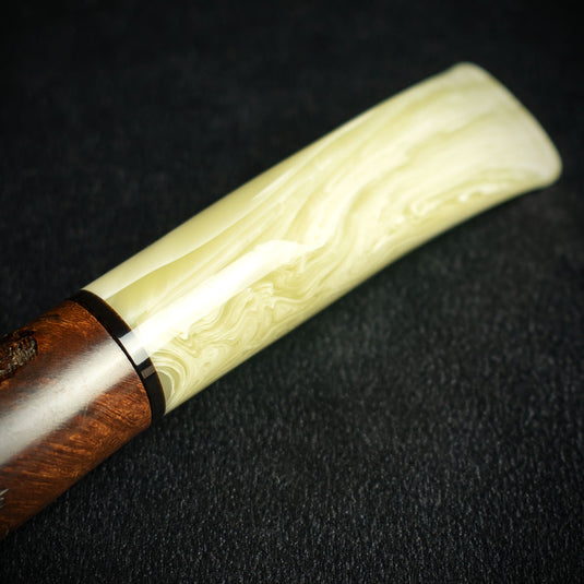 Jean Claude 9mm Filter Dark Rustic Briar Smoking Pipe - Shape 56