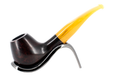 Jean Claude 9mm Yellow Tortoise Shell Briar Smoking Pipe - Shape 50