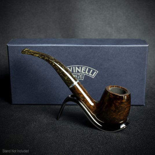 Savinelli Marron Glace Smooth Briar Pipe - Shape 602 6mm