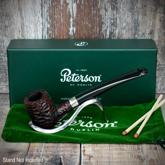 Barrel Rustic Speciality Briar Pipe By Peterson Of Dublin