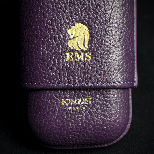 Bosquet EMS Leather Cigar Case (Limited Edition) Violet