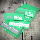 Bull Brand | Green Cut Corners Rolling Papers | 25 Pack