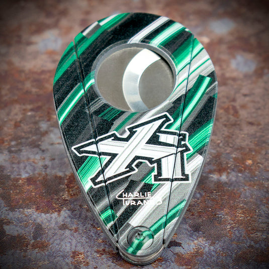 *DISC* Xikar Xi-2 Nightlife Green 201NLG Double Blade Cigar Cutter