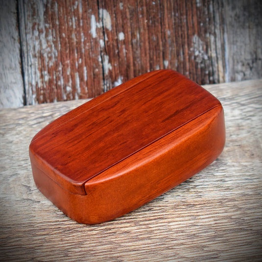 Snuff Box | Wooden Sliding Lid | Redwood