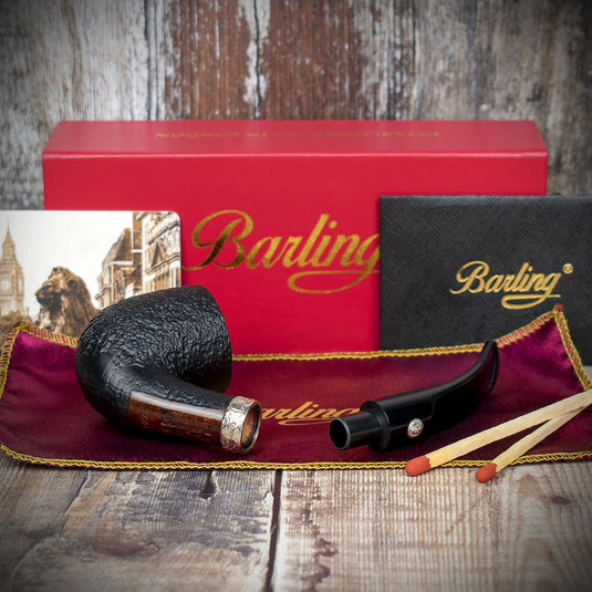 Barling Trafalgar Fossil Briar Pipe - Shape 1823