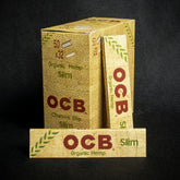 OCB Kingsize Slim Organic Hemp Rolling Papers - Box of 50