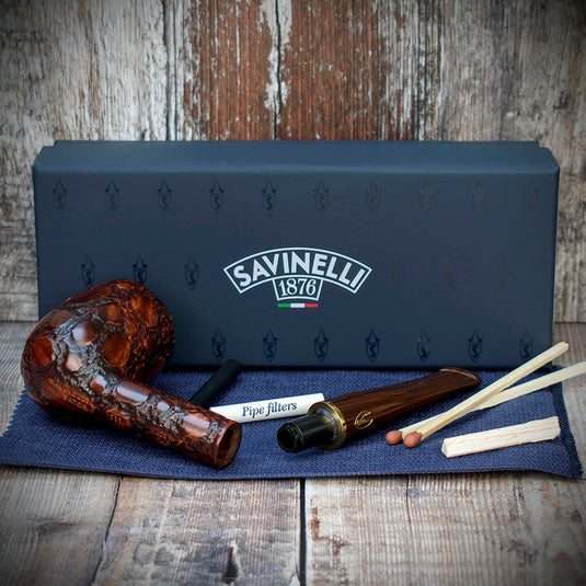 Savinelli | Alligator 6mm Smoking Pipe | Brown 111