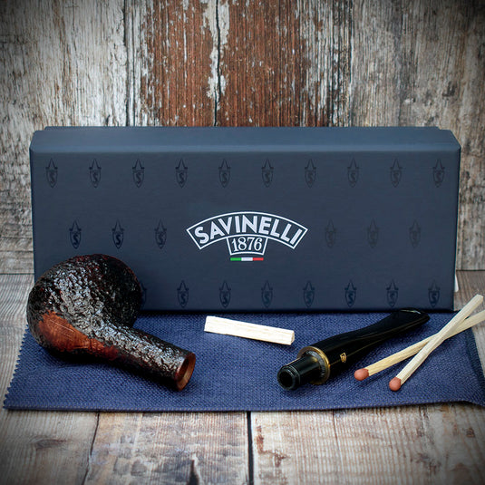 Savinelli Roma 6mm Filter Briar Pipe - Shape No. 207