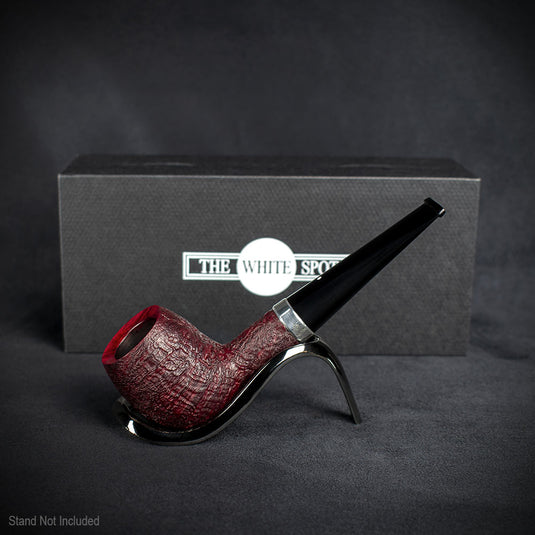 Alfred Dunhill White Spot Briar Smoking Pipe - Ruby Bark 4101F