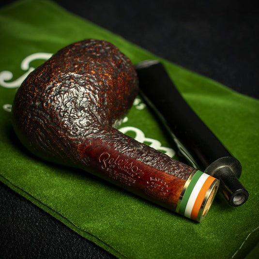 Peterson of Dublin St. Patrick's Day 2026 Sandblast Briar Pipe - Shape15
