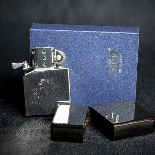 Star Petrol Lighter - Black Ice