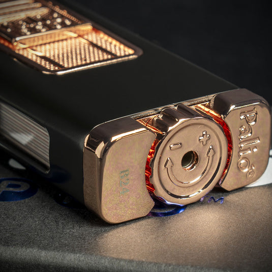 Palio Polaris Triple Flame Cigar Lighter - Black/Rose Gold