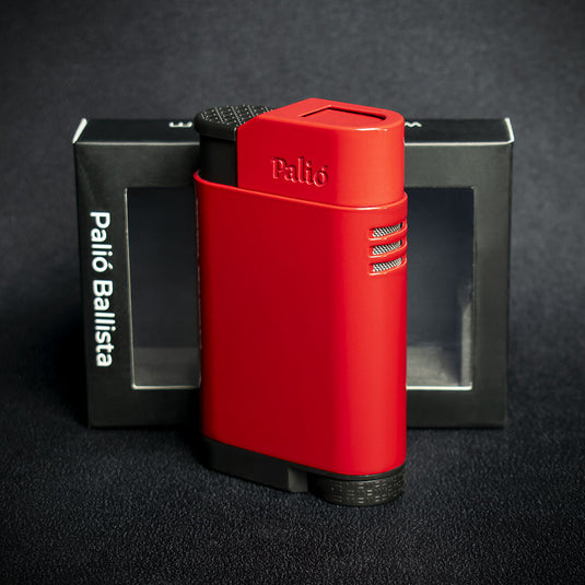 Palio Ballista Single Jet Cigar Lighter - Red
