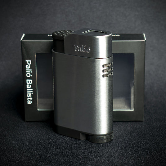 Palio Ballista Single Jet Cigar Lighter - Silver