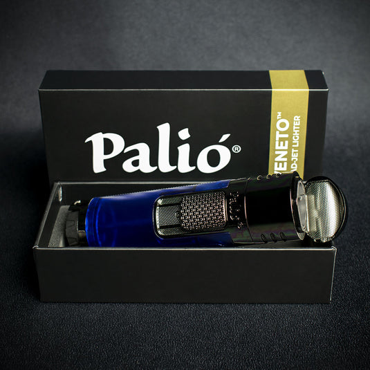 Palio Veneto Quad Flame Cigar Lighter - Blue
