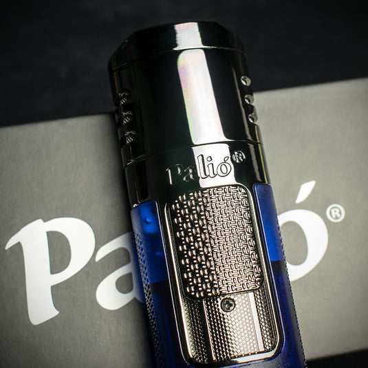 Palio Veneto Quad Flame Cigar Lighter - Blue