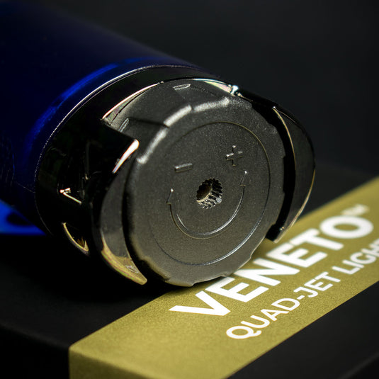 Palio Veneto Quad Flame Cigar Lighter - Blue
