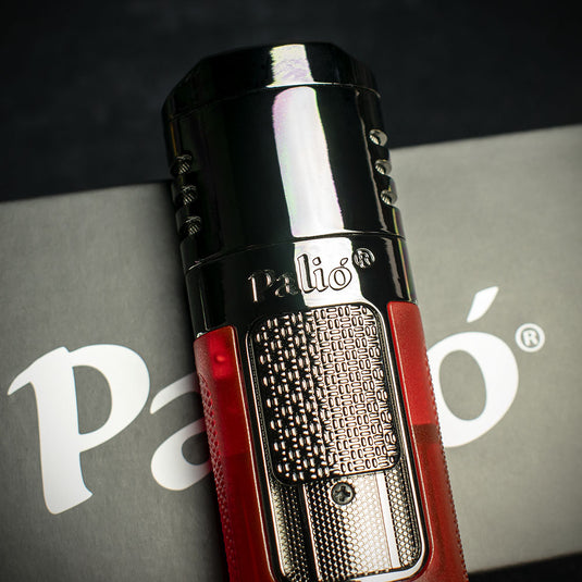 Palio Veneto Quad Flame Cigar Lighter - Red