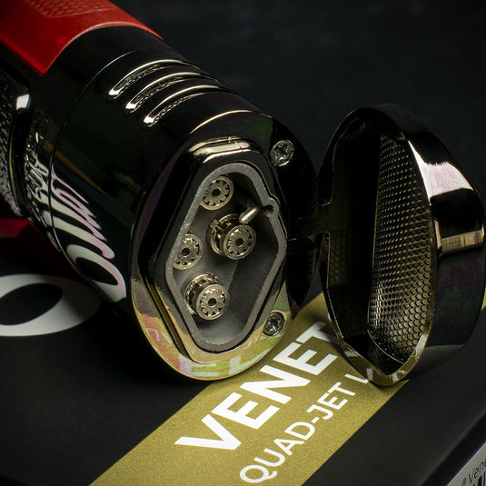 Palio Veneto Quad Flame Cigar Lighter - Red