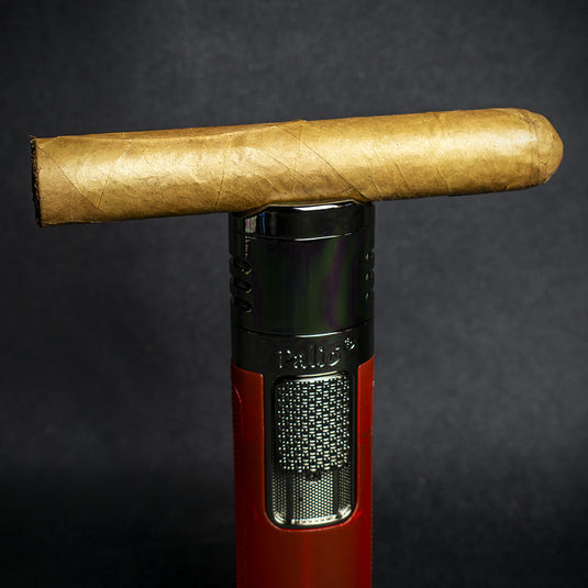 Palio Veneto Quad Flame Cigar Lighter - Red