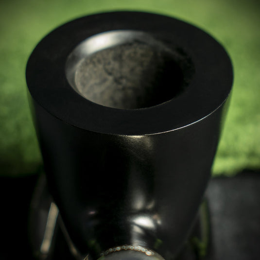 Peterson of Dublin Ebony Spigot Briar Smoking Pipe - Shape 128