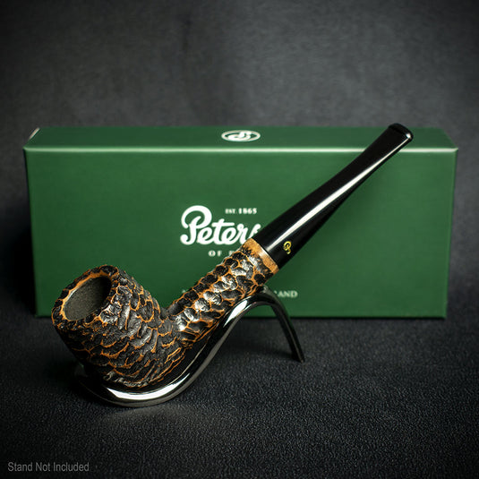 Peterson of Dublin Aran Rusticated Briar Smoking Pipe - Shape No.06