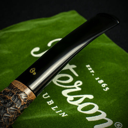 Peterson of Dublin Aran Rusticated Briar Smoking Pipe - Shape No.268