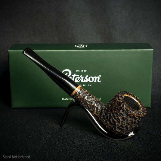 Aran Rusticated Briar Smoking Pipe By Peterson of Dublin - Shape No.606