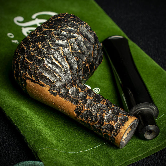 Aran Rusticated Briar Smoking Pipe By Peterson of Dublin - Shape No.606