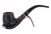 Peterson of Dublin Aran Rusticated Briar Smoking Pipe - Shape No.65