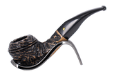 Peterson of Dublin Aran Rusticated Briar Smoking Pipe - Shape No.80s
