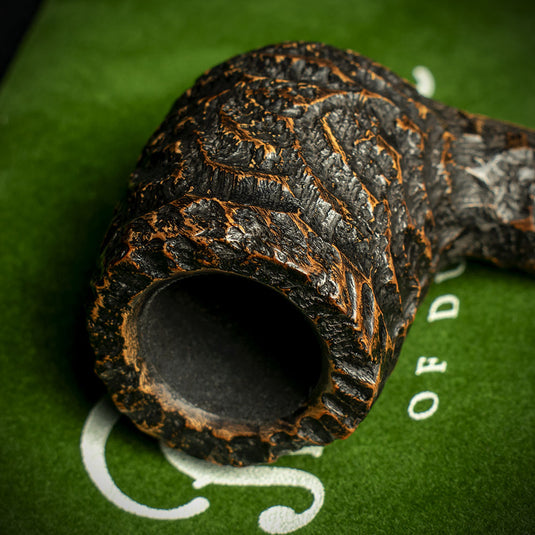 Aran Rusticated Briar Smoking Pipe By Peterson of Dublin - Shape No.X105