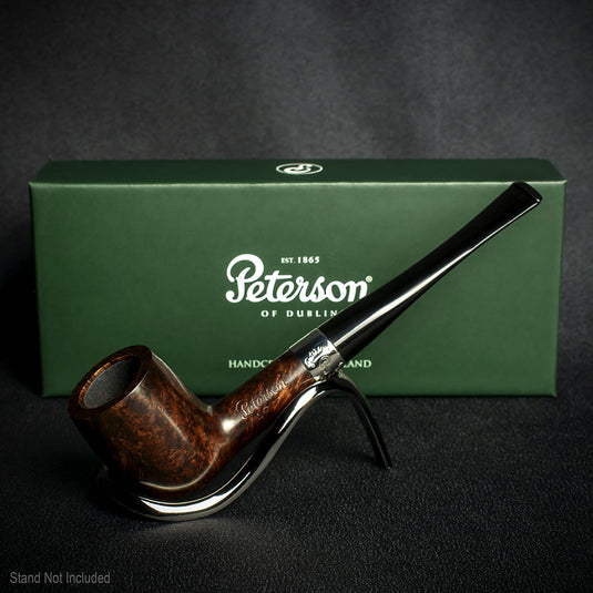 Peterson of Dublin Aran Smooth Nickel Mounted Pipe - Shape 15