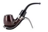 Peterson of Dublin Aran Smooth Nickel Mounted Pipe - Shape 230