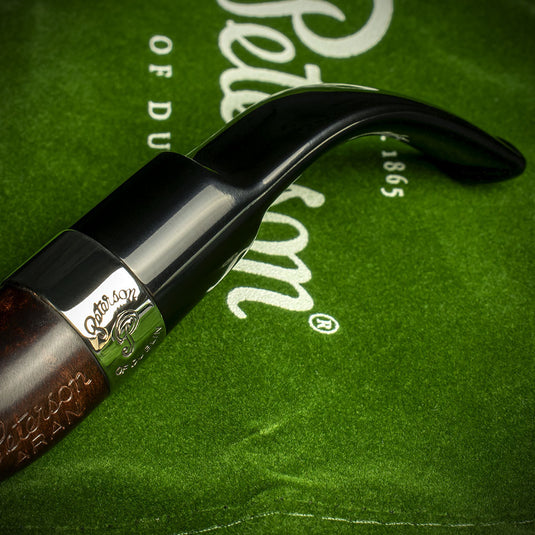 Peterson of Dublin Aran Smooth Nickel Mounted Pipe - Shape 230