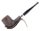 Peterson of Dublin Arklow Sandblasted Briar Smoking Pipe - Shape 107 9mm