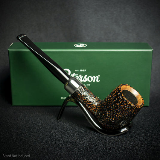 Peterson of Dublin Arklow Sandblasted Briar Smoking Pipe - Shape 107 9mm