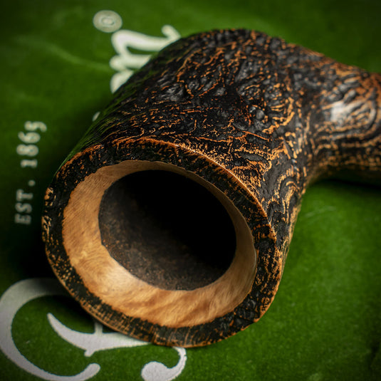 Peterson of Dublin Arklow Sandblasted Briar Smoking Pipe - Shape 120 9mm