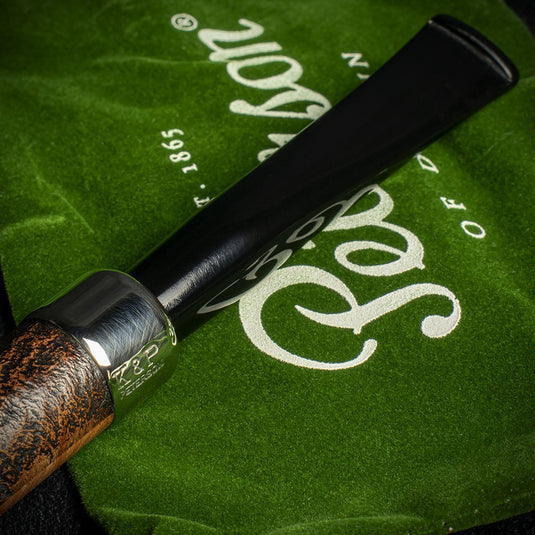 Peterson of Dublin Arklow Sandblasted Briar Smoking Pipe - Shape 120 9mm