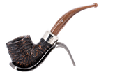 Peterson of Dublin Derry Rusticated Briar Smoking Pipe - Shape 01 - 9mm