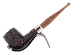 Peterson of Dublin Derry Rusticated Briar Smoking Pipe - Shape 06 - 9mm