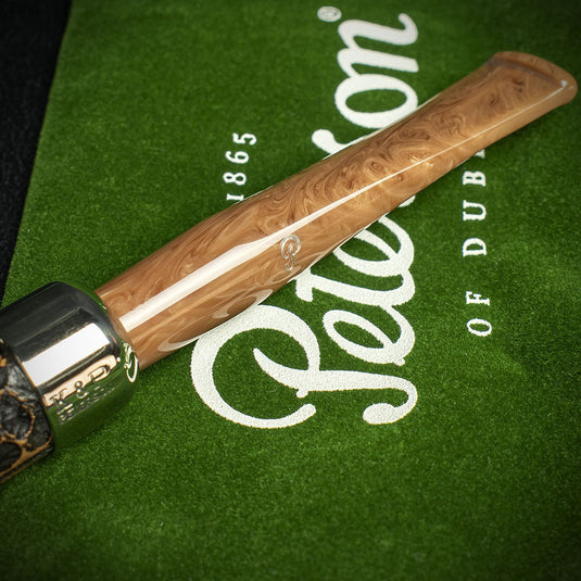 Peterson of Dublin Derry Rusticated Briar Smoking Pipe - Shape 06 - 9mm