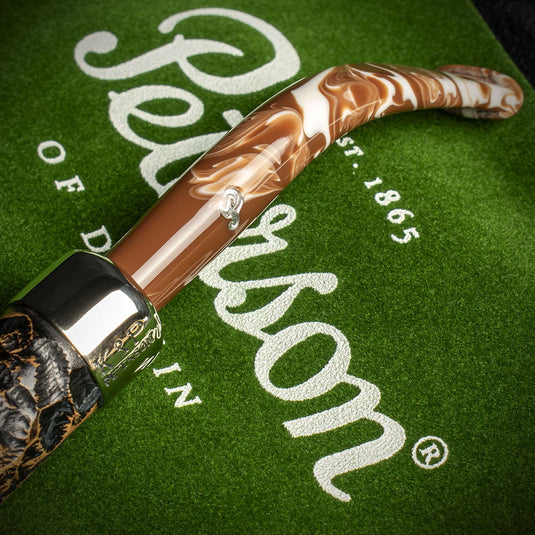 Peterson of Dublin Derry Rusticated Briar Smoking Pipe - Shape 127