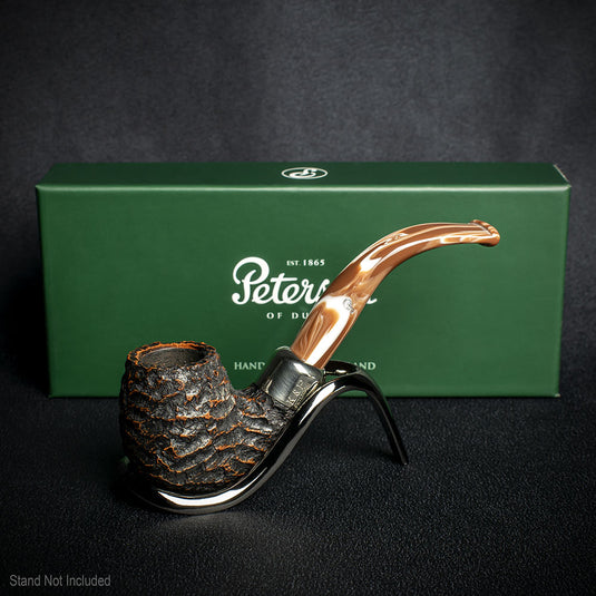 Derry Rusticated Briar Pipe By Peterson of Dublin - Shape 221 (9mm)