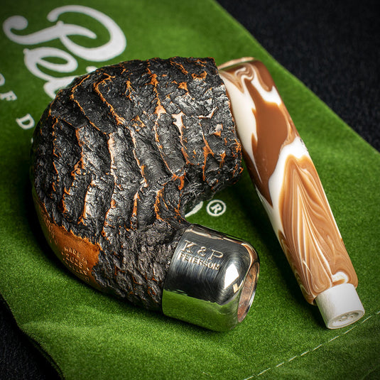 Derry Rusticated Briar Pipe By Peterson of Dublin - Shape 221 (9mm)