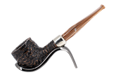Peterson of Dublin Derry Rusticated Briar Smoking Pipe - Shape 606 - 9mm