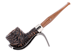 Peterson of Dublin Derry Rusticated Briar Smoking Pipe - Shape 606 - 9mm