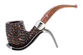 Peterson of Dublin Derry Rusticated Briar Smoking Pipe - Shape 69 - 9mm