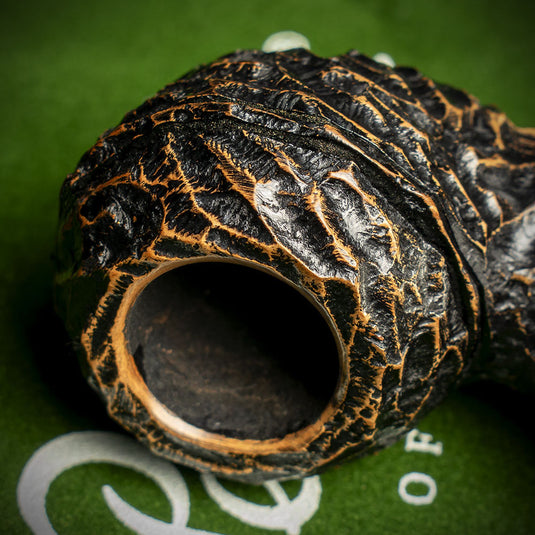 Peterson of Dublin Derry Rusticated Briar Smoking Pipe - Shape 999 - 9mm